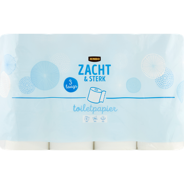 Jumbo Toiletpapier Zacht & Sterk 3 Laags 12 Rollen