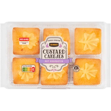 Jumbo Custard Cakejes met Roomboter 240 g