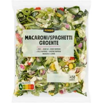 Jumbo Macaroni/Spaghetti Groente 450 g