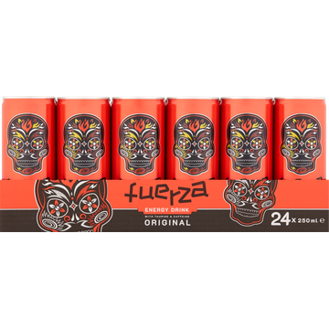 Fuerza Energy Drink met Taurine & Cafeïne Original - Tray - 24 x 250 ML