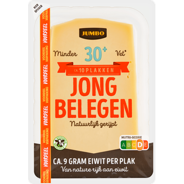 Jumbo Kaas Jong Belegen 30+ Voordeelverpakking Plakken 300 g