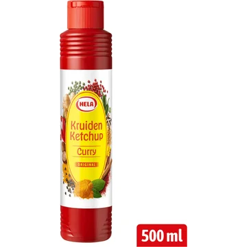 Hela Kruiden Ketchup Curry Original 500 ml
