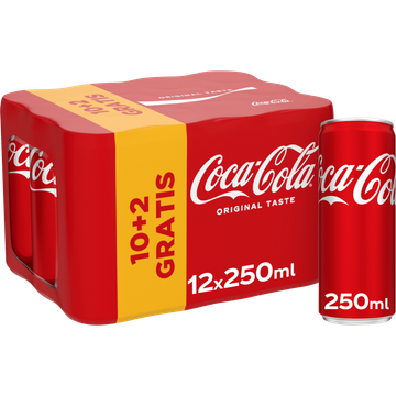 Coca-Cola Original Taste 10+2 Gratis 12 x 250 ml