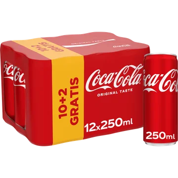Coca-Cola Original Taste 10+2 Gratis 12 x 250 ml