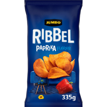 Jumbo Ribbel Paprika Chips 335 g