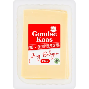 Goudse Kaas Jong 48+ Belegen Plakken 400 g