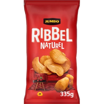 Jumbo Ribbel Naturel Big Pack 335 g
