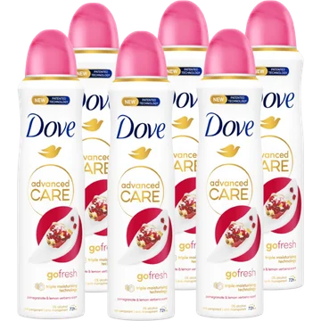 Dove Advanced Care Anti-Transpirant Pomegranate Scent 150ML 6 stuks
