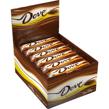 Dove Caramel Doos 24 stuks x 50gr
