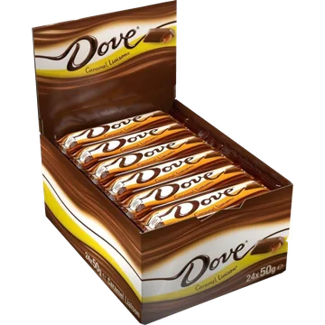Dove Caramel Doos 24 stuks x 50gr