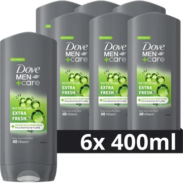 Dove Men+Care 3-in-1 Douchegel Extra Fresh 400 ml 6x 400 ML