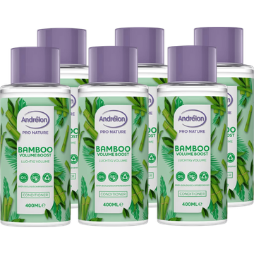 Andrélon Pro Nature Haarconditioner Bamboo Volume Boost 400 ml x 6