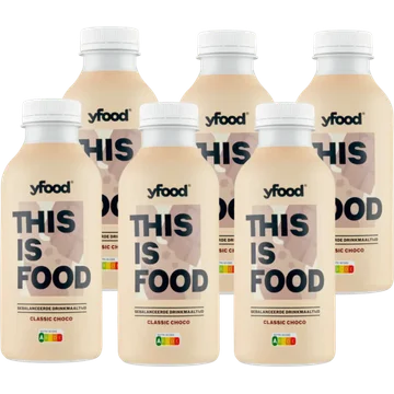YFood Gebalanceerde Drinkmaaltijd Fresh Berry 6 x 500 ml