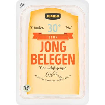 Jumbo Jong Belegen Kaas 30+ Stuk 455 g