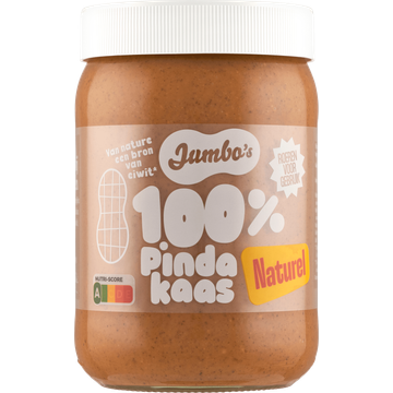 Jumbo's 100% Pindakaas Naturel 600 g