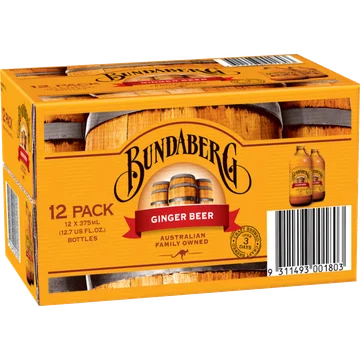Bundaberg Ginger Beer 12 x 375 ml