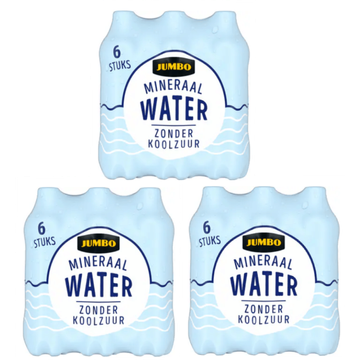 Jumbo Mineraalwater zonder Koolzuur 3 x 6-pack