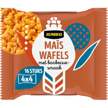 Jumbo Maïswafels met Barbecuesmaak 4 x 4 Stuks