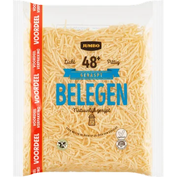 Jumbo Geraspte Kaas Belegen 48+ Voordeelverpakking 500 g