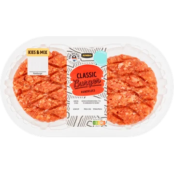 Jumbo Classic Burger Rundvlees 2 Stuks