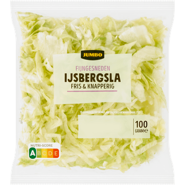 Jumbo Fijngesneden IJsbergsla 100 g