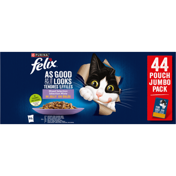 FELIX® Elke Dag Feest Mix Selectie in Gelei Kattenvoer 44x85g