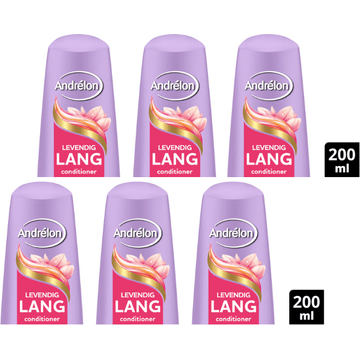 Andrélon Conditioner Levendig Lang - 6 x 250 ml
