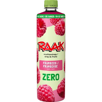 RAAK Vruchtensiroop Frambozen Zero Sugar 0,75L