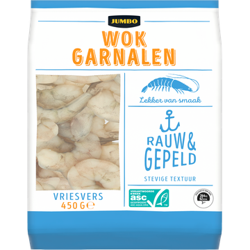 Jumbo Wokgarnalen ASC 450 g