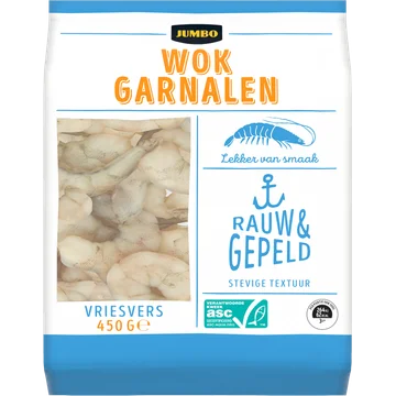 Jumbo Wokgarnalen ASC 450 g