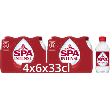 SPA INTENSE Bruisend Natuurlijk Mineraalwater 4 x 6 x 33 cl