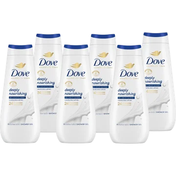 Dove Advanced Care Verzorgende Douchegel Deeply Nourishing 6 x 400 ml