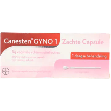 Canesten GynoZachte Capsule bij vaginale schimmel, 500mg