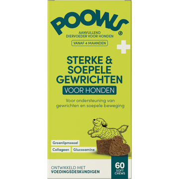 Poows Sterke & Soepele Gewrichten voor Honden 60 Soft Chews