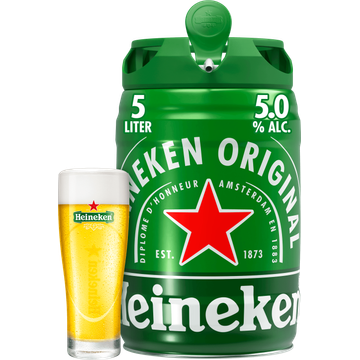 Heineken Premium Pilsener Bier Tapvat 5L 