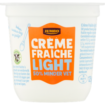 Jumbo Crème Fraîche Light 50% Minder Vet 125 g