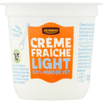 Jumbo Crème Fraîche Light 50% Minder Vet 125 g