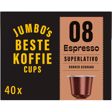 Jumbo's Koffiecups 08 Espresso Superlativo 40 Stuks