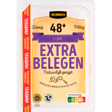 Jumbo Kaas Extra Belegen 48+ Voordeelverpakking Stuk 900 g