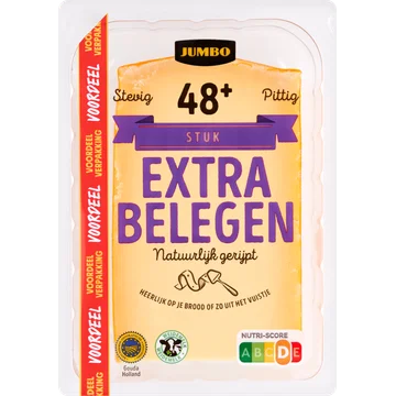 Jumbo Kaas Extra Belegen 48+ Voordeelverpakking Stuk 900 g