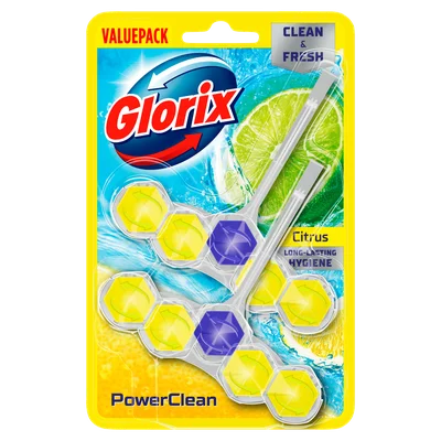 Glorix Citrus PowerClean WC Blok 9 x 50 g
