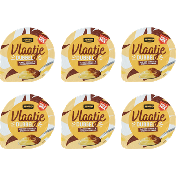 Jumbo Vlaatje met Vanille- & Chocoladesmaak 6 x 200 g