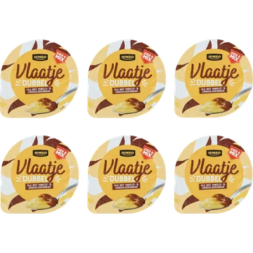 Jumbo Vlaatje met Vanille- & Chocoladesmaak 6 x 200 g