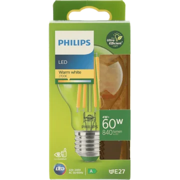 Philips Led Bulb 60W E27 2700K CL UE