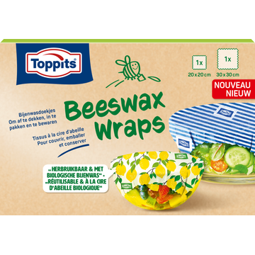 Toppits Beeswax Wraps 2 Stuks