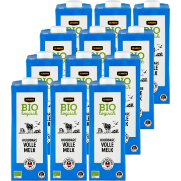 Jumbo Biologische Volle Melk Houdbaar 12 x 1 L