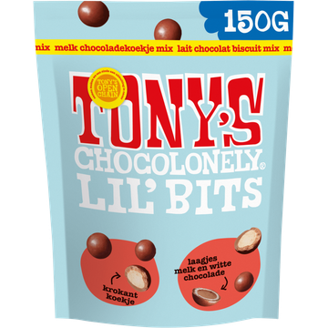 Tony's Chocolonely Lil' Bits Melk Chocoladekoekje Mix 150 g