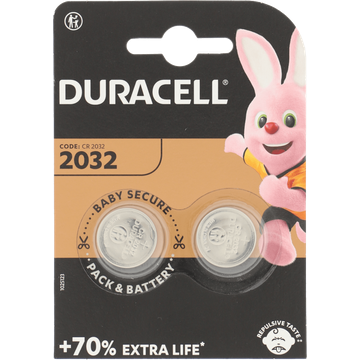 Duracell Knoopcel CR2032 2 Stuks
