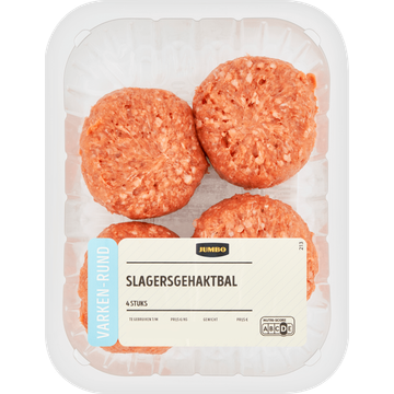 Jumbo Varken-Rund Slagersgehaktbal 4 Stuks