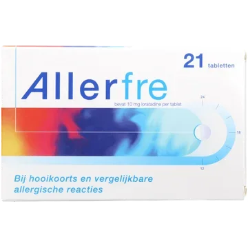 AllerfreTabletten bij hooikoorts of allergie 10mg, 21 stuks